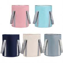 1个可折叠足浴盆，便携式旅行足浴盆，露营洗脚袋，家用足浴盆，旅行保温足浴袋，足浴桶