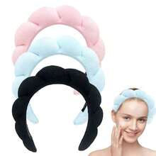 1 Pack Spa Headband For Washing Face Or Facial, Skincare Headbands, Makeup Hairband Sponge, Terry Cloth Headbands, Face Wash Headband, Puffy Hairband For Sports Or Yoga, Fashion Accessories For Women And Girls, Great Gifts, Blue,Skincare Headband,Beauty,Skin Care Products,Spa,Self Care,Skin Care Tools,Face Care,Esthetician Supplies,Skin,Face Wash,Facial - 藍色 - 查看 6
