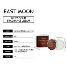 Men's Sandalwood Balm Series Solid Balm,Natural Mild Ingredients,Lasting Scent Keep Fresh, Waterproof & Portable Solid Ointment, For Dating/Daily - 30 gramos - Ver 10