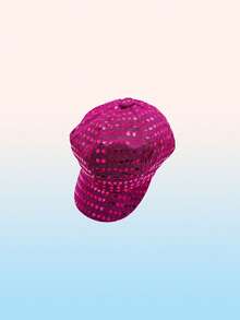 This Retro Disco Sequin Octagonal Hat Is Made Of Shimmering Reflective Material With A Retro Disco Design, Making It The Perfect Choice For Parties, Performances, Theme Parties, Music Festivals, And Holiday Gifts. - Multicolor - View 16