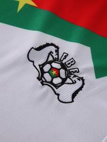 ODMYONO Koszulka FBF męska i damska z dekoltem w serek, krótki rękaw, sportowa, studencka, letnia koszulka piłkarska szybkoschnąca - Biały - Zobacz 6