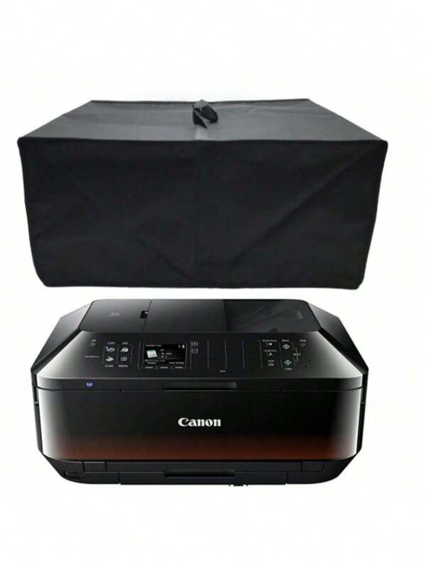 1 Stück Drucker Staubschutz, geeignet für HP/Epson/Canon/kabellose Drucker, universelle Druckerschutzabdeckung, Oxford-Stoff antistatisch (Schwarz/Grau, 53*42*26cm)