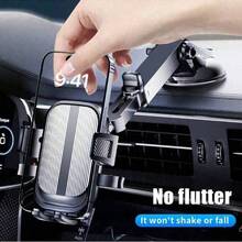 1pc Car Air Vent Phone Holder, Universal New Model Car Phone Mount Holder For Dashboard Vent - Black-dashboard - View 10