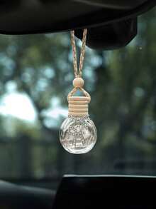 Car Mounted Cross Perfume Bottle Pendant Essential Oil Empty Bottle Car Mounted Rope Pendant 10ml Glass Bottle Fragrance Volatilization - Multicolor - View 7