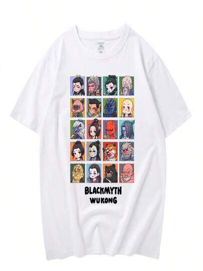 Camiseta de juego negros Mythic Estampado Camiseta para hombress y Mujeres Material de Poliéster Barato Manga Corta Estampado Camiseta para hombres