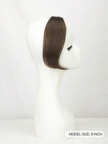 Side Air Bangs Wig Clip In, 8 Inch French Clip Front Side Bangs For Women - Daily Use Natural Hair Extension - Multicolor - View 6