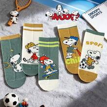 5/3/1Pair Snoopy Men's And Women's Creative Cartoon Patterns Fashionable, Versatile, Soft And Comfortable Socks - Multicolor - View 10