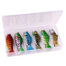 6pcs Bionic Mini Fishing Lures, Equipped With Triple Hooks, Suitable For Freshwater And Saltwater Swinging Lures - Multicolor - View 3