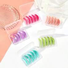 5pcs Silicone Eyelash Curler Pads, Eyelash Lift Shields, 3D Eyelash Curler Accessories, Applicator Tools