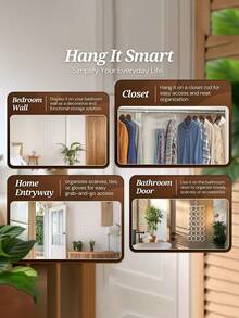 28环围巾挂架，适用于围巾和领带，多环领带展示架，灵感源自鹦鹉攀爬架的彩色编织腰带收纳架，围巾和丝巾收纳架，可折叠多功能悬挂式收纳架，适合家庭使用，节省空间的衣橱配件，卧室浴室衣柜整洁有序，便于携带的可折叠设计，完美的节日礼物，日常造型和衣橱收纳方案 - 彩色 - 查看 5