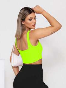 Women Tops - 青檸色 - 查看 3