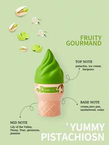 100ml Ice Cream Shap Fragrance, Women's Fragrance, Limited Edition Aromatherapy Indoor, Outdoor Air Freshener Fragrance, With Long-Lasting Natural Freshness And Charming Essentials, Release The Elegant Geneiro Vanilla Coconut Blossom Fruity Citrus Wood Aquatic Ocean Sea Scent, Suitable For Dates, Parties, Parties, Travel, Vacations, Families, Hotels, Offices, Ideal Christmas Gifts For Family, Relatives And Friends