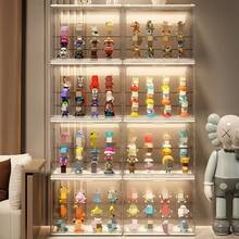 Bohemian Stil Acryl Vitrine, geeignet für Figuren, Puppen und Sammlerstücke - transparente Aufbewahrungsbox mit selbstklebender Montage, wiederverwendbar, perfektes Weihnachtsgeschenk