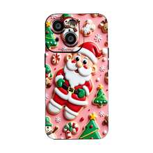 Estuche para teléfono Santa Cookie Wonderland diseño navideño tan divertido Compatible con fundas para teléfonos   17  16 Pro Max  15 Pro Max  13 y  12 Hecho de material de TPU, brinda protección contra golpes y caídas Es un gran regalo para familiares, amigos, novios, novias y Halloween - Negro - Ver 8