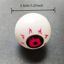 10/20/50/100 件万圣节装饰假眼球，1.57 英寸恐怖血丝眼球，细致静脉设计，恐怖万圣节派对用品 - 彩色 - 查看 5