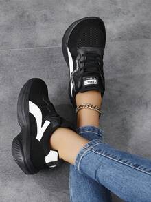 Giày thể thao nữ bản rộng, mũi và đế cực rộng, giày sneaker thoải mái thường ngày cho du lịch, cỡ lớn 41-42, đế mềm nhẹ, phù hợp cho bàn chân rộng và to. - Nhiều màu - Xem 4