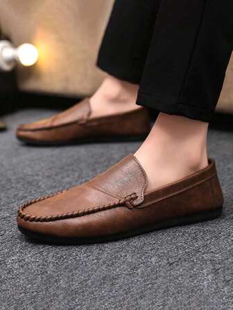 2024 Autumn/Winter New Breathable Loafers Men, Slip-On Casual Driving Shoes (Please Order One Size Up As The Loafer Product Runs Small)