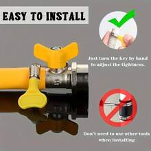 30pcs Adjustable Hose Clamp Set - Durable Plastic And Metal Structure, 8-29mm (0.31-1.16 Inch) Adjustable Clamps For Securing Hoses, Pipes And Fittings, Stylish Metal Appearance, Sturdy Construction - Yellow Handle - View 5