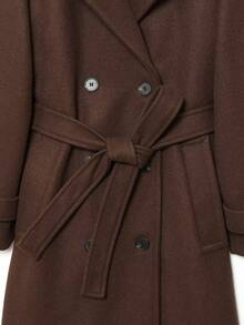 DEEKA Autumn/Winter New Women's Fashion Classic Double-Breasted Windbreaker Coat - Brown - View 8