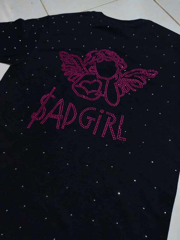 Playera Pedreria Sad Girl