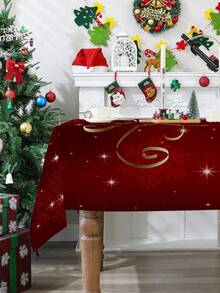 1 buah/4 buah/6 buah/20 buah Sarung Kursi Elastis Natal, Pelindung Sandaran Kursi Lonceng Merah Natal, Sarung Kursi Ruang Makan yang Dapat Dicuci untuk Dekorasi Rumah, Restoran, Ruang Tamu, dan Dapur - MultiWarna - View 11