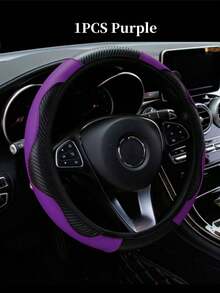 6 Pezzi Set Accessori Auto in Pelle PU, Coprivolante, Copri Console Centrale, Copri Freno a Mano, Copri Cintura di , Copri Bracciolo, Accessori Auto, Modanature Interni Automobile.