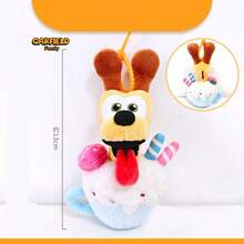 GARFIELD 原创加菲猫毛绒玩具欧弟狗加菲猫填充玩偶卡通动漫公仔可爱生日圣诞节儿童礼物 - 彩色 - 查看 11