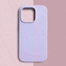 Liquid Silicone Phone Case - Purple Lilac, Anti-Yellowing & Soft Protective, Compatible With IPhone, Waterproof, Shockproof, Anti-Fall, Anti-Scratch - 淡紫色 - 查看 2