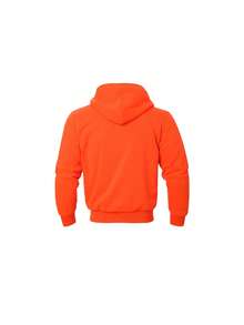 Men's Autumn And Winter Tops, Men's Fleece Jackets, Simple And Pure Color, Thickened Fleece, Warm In Winter, Windproof When Going Out - Màu cam huỳnh quang - Xem 4