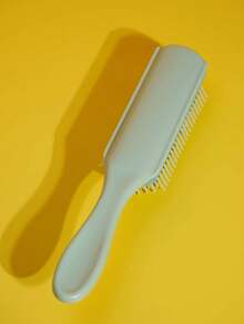 salon fashion 1 Stück minimalistischer einfarbiger komfortabler 9-reihiger Haarkamm, Haarbürste, Slick-Back-Bürste, Stylingbürste, Lockenbürste, Kantenbürste, Haarkamm, Haarbürste, Haarbürstenset, Kamm, Locken Kamm, Entwirrbürste, Haarbürste für Frauen, Haar, Reise, Haarpflege, Haarwerkzeuge, Harzeug, Friseur, Friseurzubehör, Friseursalon, Friseurausrüstung