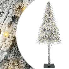 Christmas Tree With 150 LEDs White 120 Cm PE And Steel - White - View 2