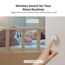 SNZB-01P,SONOFF Zigbee Wireless Switch, 2 Way Control Supports To Create Smart Scenes, Trigger The Connected Devices On EWeLink APP, 5 Years Battery Life, Requires Zigbee Hub - White - View 10
