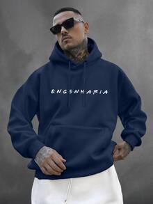 Men Hoodies - Màu xanh hải quân - Xem 1