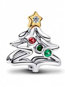 1 pezzo Braccialetto/collana creativo, versatile e delicato, con decorazioni natalizie limitate ed eleganti come cabina natalizia, corona natalizia, albero di Natale, perline natalizie, angelo di Natale, campana natalizia, ideale come regalo