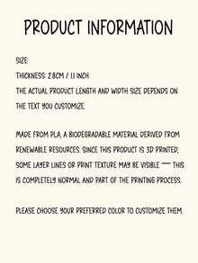 1 pezzo Ornamento natalizio personalizzato con nome, cartello a forma di lettera a bastoncino di zucchero stampato in 3D, decorazione natalizia invernale con testo personalizzato, regalo natalizio, decorazione da scrivania rossa e bianca, forniture per decorazioni invernali per la casa - Multicolore - Visualizzare 5