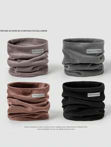 1 szt. polarowy ocieplacz na szyję, ciepły komin na rower dla mężczyzn i kobiet, koreańska dzianinowa maska na twarz na jesień/zimę