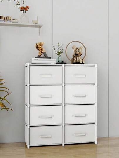 Organizador de armario portátil multifuncional, gabinete de almacenamiento en cubos pequeño/mediano con cajones, armario a prueba de polvo, estantes, estantería para zapatos, estantería autoportante de fácil montaje, para dormitorio, sala de estar, hogar, almacenamiento interior, cocina, oficina en casa, regalo festivo, regalo de Navidad