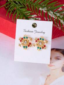 Pendientes de botón multicolor, pulsera, anillo. Hay una oportunidad de comprar uno y obtener dos gratis o comprar uno y obtener tres gratis, entrega aleatoria. - Multicolor - Ver 2