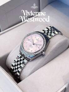 Vivienne Westwood Camberwell Watch  In Stainless Steel Pink-Silver - Silver - View 4