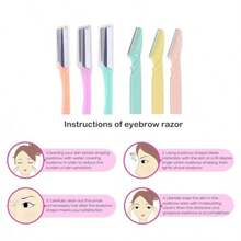 Eyebrow Razor 9 Pack Precision Facial Hair Trimmer For Women Eyebrow Shaper Facial Razor For Men - Multicolor - View 7