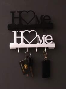 壁挂式玄关钥匙收纳架，带挂钩，装饰家居饰品，多功能钥匙架