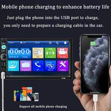 Reproductor multimedia para coche de 7 pulgadas con CarPlay, control central, radio universal, doble DIN, 2 DIN, Bluetooth, MP5 - Negro - Ver 8