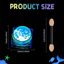 Gel nhũ UV 12 màu khô nhanh phát sáng trong bóng tối kèm 4 cọ, nhũ nước dạng hạt, nhũ cơ thể phát sáng cho nữ, nhũ neon đen tự dính cho lễ hội âm nhạc Mardi Gras Carnival, phụ kiện trang phục tiệc Halloween DIY, lễ hội Rave Edm - Nhiều màu - Xem 7