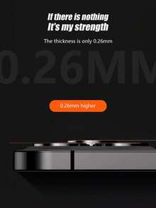 两片装 Black Hawk Eye 钢化玻璃相机镜头保护膜，高清防刮，兼容 11/12/13/14/15/16/17/17 Air/17 Pro/17 Pro Max 系列 - 黑色 - 查看 7