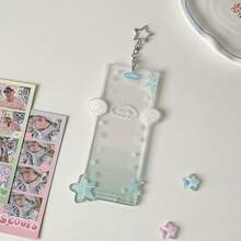 Transparent Angel Wings Acrylic 4-Frame Card Holder, 4-Grid Acrylic Idol Fandom Hanging Accessory - Multicolor - View 14