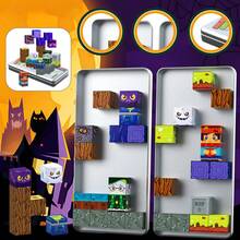 27pcs Halloween Magnetic Building Cubes, Spooky Monster Stacking Blocks GAME, Cool Party Favors For Kids, Trick Or Treat Toy Gift For Boys & Girls