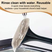 双面窗纱清洁刷，家用窗户清洁工具，无需刮刀，多功能网状窗户玻璃清洁必备品