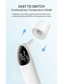 Non-Contact Handheld Mini Digital Thermometer, Quickly Measures Forehead And Ear Temperature - Multicolor - View 6