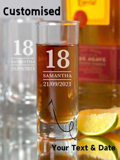 Customized Personalized Birthday Age Commemorative Wine Glass, Creative Birthday Gift, Suitable For 18th, 21st, 30th, 40th And Other Ages, For Both Men And Women, Gift For Son, Daughter Or Partner