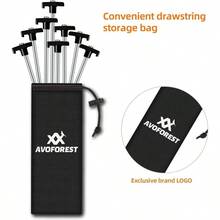 20+2PCS Tent Stakes Heavy Duty Camping Stakes, 9.8Inch Non - Rust Metal Tent Pegs Ground Stakes Tent Spikes Camping, Garden, Hiking Black - Black 20+2pcs + 10IN - View 6